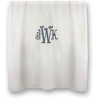 Monogramm Duschvorhang - Waffelgewebe von MonogramsEtcNC