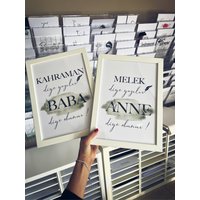 Anne + Baba | Set Anne Babaya Hediye Bayram Hediyesi Anneler Günü Babalar Dogumgünü Icin Sözler von Monokki