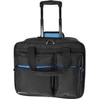 Monolith - Laptoptasche 15,6 Blue Line (Trolley) - Multifunktionstasche - mit Teleskopgriff - 2 Rollen - Schwarz von Monolith