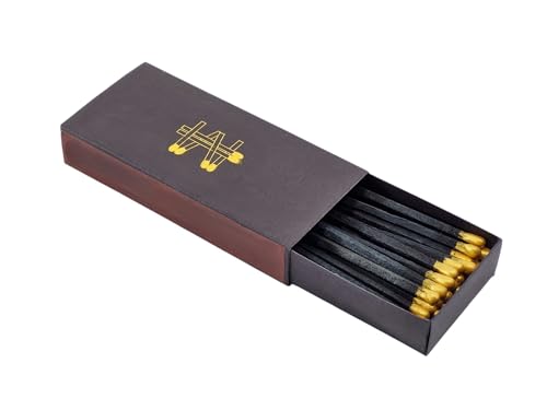 10cm VIP Streichhölzer - 3 Schachteln á 40 Streichhölzer - schwarz Gold 10cm VIP Streichhölzer - 3 Schachteln á 40 Streichhölzer - schwarz Gold von Mononegro