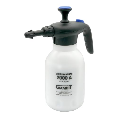 Gambit Tools Cleaning Drucksprüher 2000 A, 1,8 Liter, Alkalische Reiniger, EPDM-Dichtung, 3 bar von Monopol