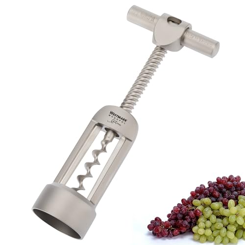 Westmark Glockenkorkenzieher mit Korkabstreifer, Monopol Edition, Stahl/Zink-Druckguss, Barolo, Edelmattiert, 62603380 von Westmark