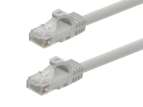 Monoprice FLEXboot Serie 109802 Netzwerkkabel, Cat6, 550 MHz, UTP, blankes Kupfer, 15 m, Grau von Monoprice