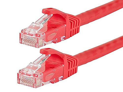 Monoprice 109829 Flexboot Cat6 Ethernet Patchkabel – Netzwerk-Internetkabel – RJ45, Strangiert, 550 MHz, UTP, reiner blanker Kupferdraht, 24AWG, 30,5 m, rot Monoprice 109829 Flexboot Cat6 Ethernet Patchkabel – Netzwerk-Internetkabel – RJ45, Strangiert, 550 MHz, UTP, reiner blanker Kupferdraht, 24AWG, 30,5 m, rot von Monoprice