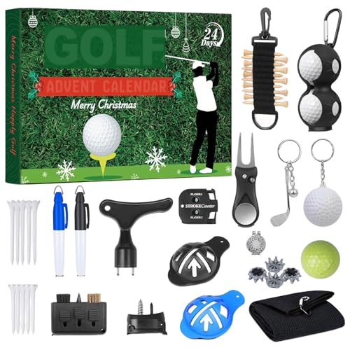 Adventskalender 2025 Golf Weihnachten Countdown Kalender für Golfer mit Golfbällen, Tees und Ballmarkern Weihnachten Überraschung Geschenk für Ihn 24 Boxen Adventskalender 2025 Golf Weihnachten Countdown Kalender für Golfer mit Golfbällen, Tees und Ballmarkern Weihnachten Überraschung Geschenk für Ihn 24 Boxen von Monozoz