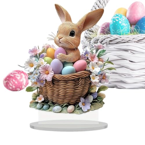 Etagen-Tablett, Dekoration, Frohe Ostern, gestuftes Tablett, Ornament, Feiertagstischschild, Osterständer, 2D-Acryl-Schreibtischdekorationen für Zuhause, Frühlingshasen-Ei, gestuftes Tablett Ornament Etagen-Tablett, Dekoration, Frohe Ostern, gestuftes Tablett, Ornament, Feiertagstischschild, Osterständer, 2D-Acryl-Schreibtischdekorationen für Zuhause, Frühlingshasen-Ei, gestuftes Tablett Ornament von Monozoz