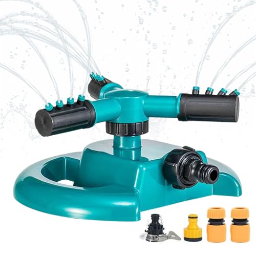 Monozoz , Drehbarer Gartensprinkler für große Flächenabdeckung, Einstellbares Bewässerungssystem Sprüher für Gewächshäuser Blumenbeete Parks von Monozoz