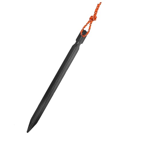 Monozoz Aluminium-Zeltheringe | 17,8 cm Metall-Heringe, Erdspieße, Aluminium-Pop-Up-Zeltheringe mit Zugseilen zum Aufstellen von Campingzelten Monozoz Aluminium-Zeltheringe | 17,8 cm Metall-Heringe, Erdspieße, Aluminium-Pop-Up-Zeltheringe mit Zugseilen zum Aufstellen von Campingzelten von Monozoz