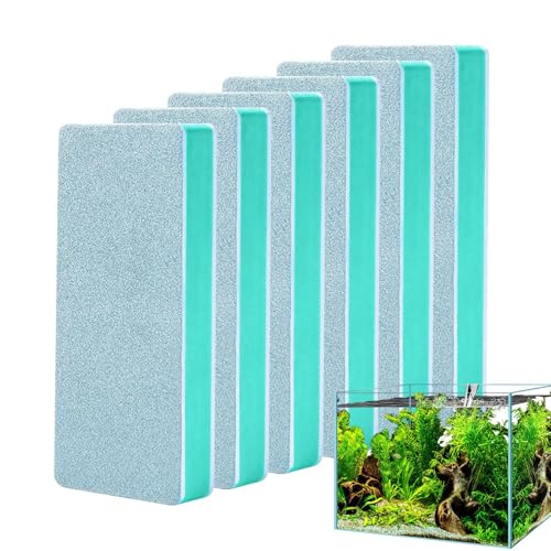 Monozoz Aquarium-Schrubber, Küchenwandreinigung, Aquarium-Fleckenentfernungswerkzeug für Reptilienteich, Küche, Herd, Wand, Garnelen, Riff, Fliesen, Betta-Tank von Monozoz