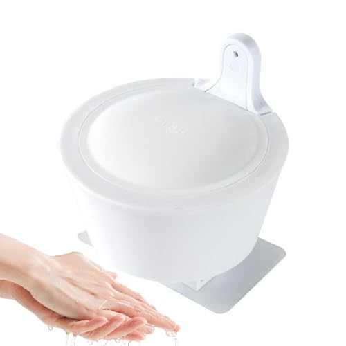 Monozoz Badezimmer-Wandspender, berührungsloser Shampoospender, Handseifenspender, nachfüllbar, kein Bohren, Flüssigkeitsbehälter, manueller Pumpspender für Bad und Küche von Monozoz