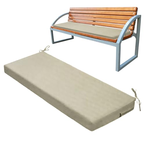 Monozoz Bank-Sitzkissen, wasserdichtes Outdoor-Bankkissen, rutschfestes Schaukelpolster, lichtbeständiges Sofakissen, Liege-Ersatz für Veranda-Sofa von Monozoz