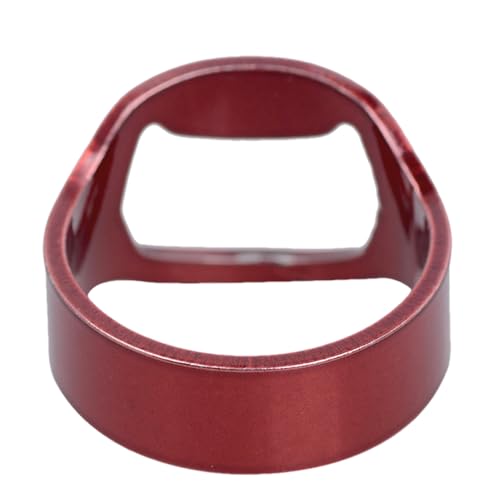 Monozoz Bierflaschenöffner, Fingerring, Flaschenöffner, Modeschmuck, Bieröffner, Bierbar-Werkzeug, Edelstahl-Ring, Dosenöffner für Männer und Frauen von Monozoz