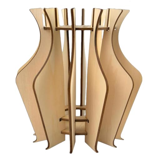 Monozoz Blumenvase Bauset Holz Blumenvase Puzzle Set - Holz Holz Handwerk Hobbys Kit für Arbeitsbereich, Café, Schlafzimmer, Küche, Wohnzimmer von Monozoz