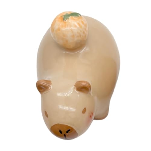 Monozoz Capybara Keramikfiguren – Capybara-Figur Ornament Miniatur-Tier | Sammlerstück Auto Armaturenbrett Ornament für Bücherregale Innenschränke Eingangsbereich Tischplatte Monozoz Capybara Keramikfiguren – Capybara-Figur Ornament Miniatur-Tier | Sammlerstück Auto Armaturenbrett Ornament für Bücherregale Innenschränke Eingangsbereich Tischplatte von Monozoz