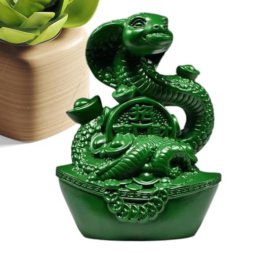 Monozoz Chinesische Neujahrs-Schlangenfigur, traditionelle chinesische Schlangenfigur, gute Bedeutung, chinesische Neujahrsdekoration für Arbeitszimmer, Schlafzimmer, Wohnzimmer, Arbeitsbereich und von Monozoz