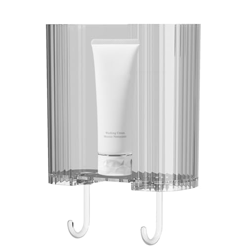 Monozoz Duschregal - Badezimmer Rack Wandhalterung mit 2 Haken - Ohne Bohren Aufbewahrungskorb Klar Duschhalter für Kosmetik Monozoz Duschregal - Badezimmer Rack Wandhalterung mit 2 Haken - Ohne Bohren Aufbewahrungskorb Klar Duschhalter für Kosmetik von Monozoz