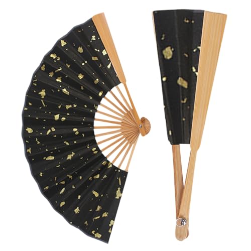 Monozoz Faltbarer Ventilator | Chinesischer Handventilator für Partys, elegante exquisite chinesische Handwerkskunst, Handventilator für Hochzeiten, Partys, Aufführungen von Monozoz