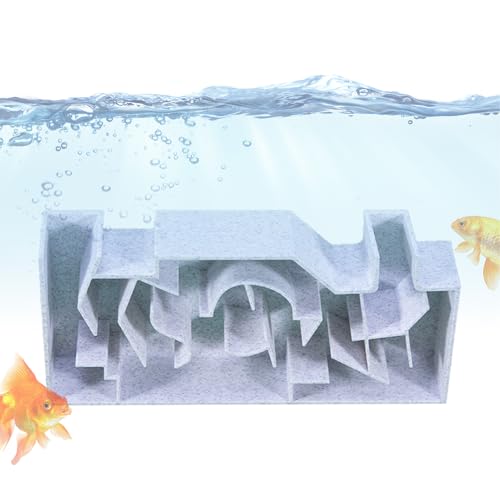 Monozoz Fischtunnel für Aquarium – Fischverstecktunnel, Labyrinth-Lebensraum, unterirdische Höhle für Welsversteck, Beobachtungswand, Eckkrebs von Monozoz