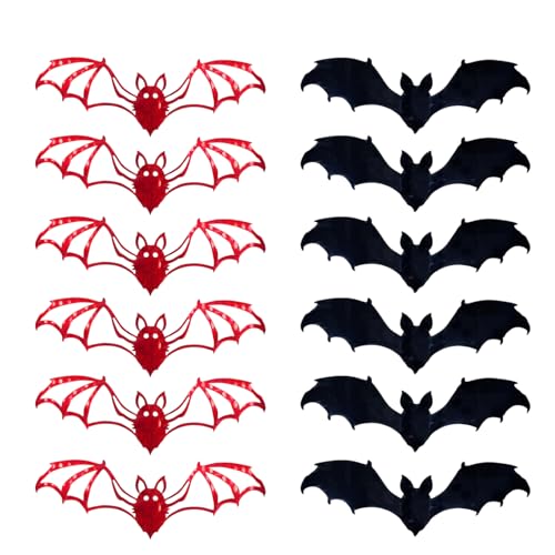 Monozoz Fledermaus-Dekoration – Fledermaus-Wanddekoration, Halloween-Aufkleber, Heimdekorationen, Partyzubehör für Tür, Kamin, Fenster, Badezimmer, Schlafzimmer, Garage, Wohnung, Klassenzimmer Monozoz Fledermaus-Dekoration – Fledermaus-Wanddekoration, Halloween-Aufkleber, Heimdekorationen, Partyzubehör für Tür, Kamin, Fenster, Badezimmer, Schlafzimmer, Garage, Wohnung, Klassenzimmer von Monozoz