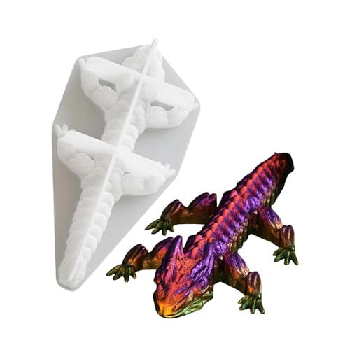 Monozoz Formen für Kunstharzhandwerk – Drachenform, Seifengussform – Epoxidharz-Formen, handgefertigte Harz-Silikonform für Bastler, und Hobbyisten Monozoz Formen für Kunstharzhandwerk – Drachenform, Seifengussform – Epoxidharz-Formen, handgefertigte Harz-Silikonform für Bastler, und Hobbyisten von Monozoz