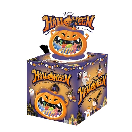 Monozoz Geldkassette zum Herausziehen – kreative Halloween-Geldkassette – Ferienhaus, Party, Festival, Kürbis-Requisiten, Dekoration für Kinder und Männer, Feiern, Versammlungen von Monozoz
