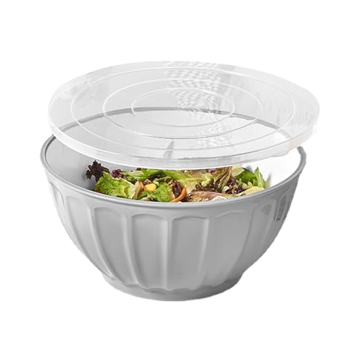 Monozoz Große Servierschüssel – runde Pastaschüsseln, 1,3 l, runde, leichte Servierschüssel, Party-Salat, Snacks, Chips, Süßigkeitenschalen von Monozoz