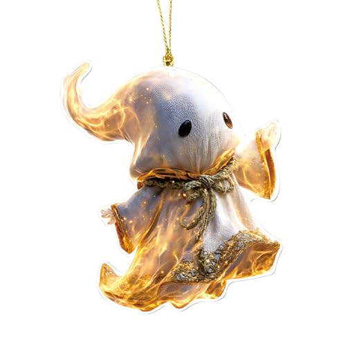 Monozoz Halloween Geist Acryl Dekoration - 2D Halloween Baumschmuck - Saisonale Dekoration für Büros Outdoor Indoor Herbst Bebroom House Home Kitchen Monozoz Halloween Geist Acryl Dekoration - 2D Halloween Baumschmuck - Saisonale Dekoration für Büros Outdoor Indoor Herbst Bebroom House Home Kitchen von Monozoz