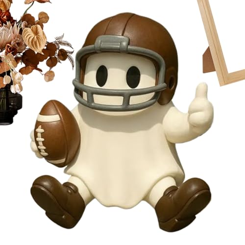 Monozoz Halloween-Geisterfigur – Halloween-Charakter aus Kunstharz – dekorative Skulptur lustige Heimdekoration für Wohnzimmer, Bücherregal, Schränke, Fenster, Tür, Kinderzimmer von Monozoz