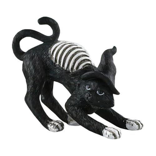 Monozoz Halloween-Gothic-Dekoration, Halloween-Schreibtisch-Figuren aus Kunstharz, Horror-dekorative Skulpturen, wasserdichte Figuren für Zuhause, Bücherregale, Schlafzimmer von Monozoz