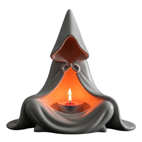 Monozoz Halloween-Kerzenhalter – Party-Dekor-Kerzenhalter, gruseliger Geister-Hexen-Form, Kerzenständer für Hausbesitzer, Wohnung, Esszimmer, Arbeitszimmer, Schule von Monozoz