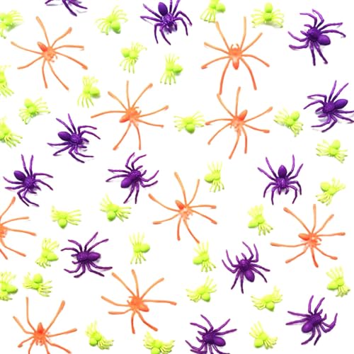 Monozoz Halloween-Spinne, künstliche Spinne, Halloween, 120, Halloween-Dekorationen, Outdoor, Spinne, Halloween, kleine Halloween-Spinnen für Rasen, Hof von Monozoz