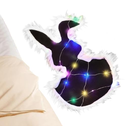 Monozoz Hasen-Teppiche für Schlafzimmer, Küche, Hasenschild, Heim-Fußmatte mit Lichtleiste, Bodenteppich, Frühlingsparty-Dekorationen für Schlafzimmer, Wohnzimmer, Küche, 56 x 32 cm von Monozoz