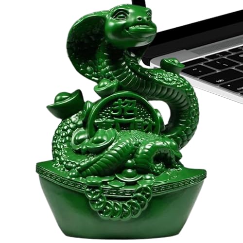 Monozoz Jahr der Schlangenstatue – Traditionelle chinesische Schlangenfigur, gute Bedeutung, chinesische Neujahrsdekoration für Arbeitszimmer, Schlafzimmer, Wohnzimmer, Arbeitsbereich und Auto von Monozoz