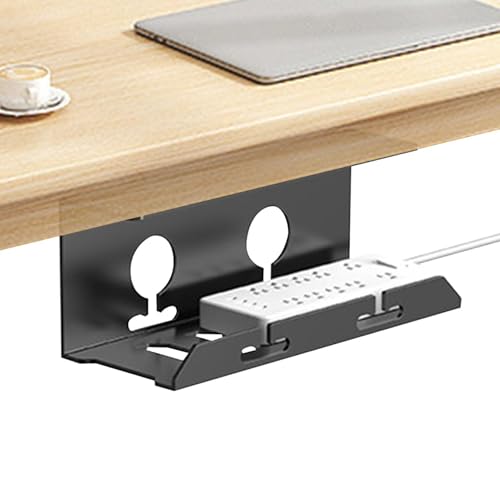 Monozoz Kabelablage unter dem Schreibtisch – Kabel-Organizer für den Schreibtisch, Kabelmanagement unter dem Tisch, robust und geräumig für Büros und Zuhause von Monozoz