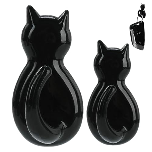 Monozoz Katzen-Kleiderhaken, Badezimmer-Wandhaken, multifunktionaler Badezimmer-Wandhaken, starke Tragfähigkeit, alle montierten Haken für Zuhause, Küche, Badezimmer Monozoz Katzen-Kleiderhaken, Badezimmer-Wandhaken, multifunktionaler Badezimmer-Wandhaken, starke Tragfähigkeit, alle montierten Haken für Zuhause, Küche, Badezimmer von Monozoz