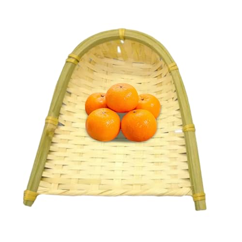 Monozoz Kleine Kehrschaufel, gewebter Obstkorb, Mini-Kehrschaufel, Heimwerker-Dekoration für Haushalt, Wohnzimmer, Küche, Restaurant, Schlafzimmer von Monozoz