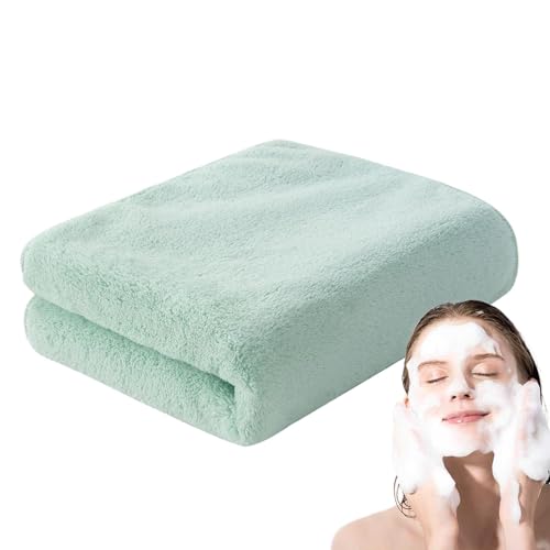 Monozoz Korallen-Samt-Handtuch, saugfähige Waschlappen, Gesichtswaschtuch für Damen, Herren, Erwachsene, Kinder zum Trocknen und Reinigen von Monozoz