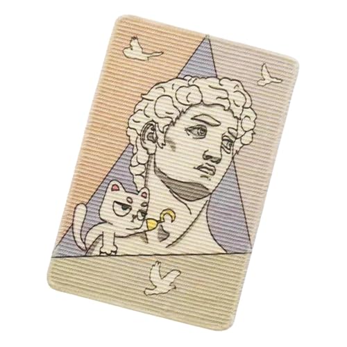 Monozoz Kratzmatte für den Boden für Katzen, Cartoon-Motiv, zum Ausruhen und für körperliche Bewegung, für den Innenbereich, schützt Möbel für Schlafzimmer, Esszimmer Monozoz Kratzmatte für den Boden für Katzen, Cartoon-Motiv, zum Ausruhen und für körperliche Bewegung, für den Innenbereich, schützt Möbel für Schlafzimmer, Esszimmer von Monozoz