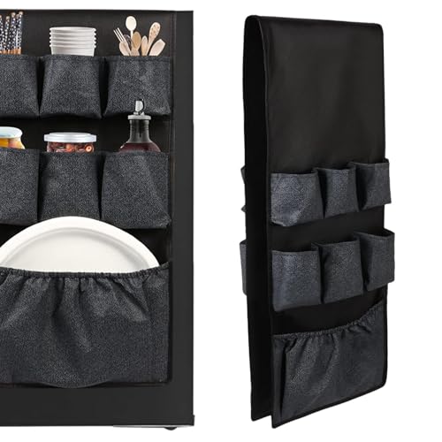 Monozoz Kühlschrank-Aufbewahrung, Wohnheim, kleiner Kühlschrank-Organizer, Kühlschrank-Staubschutz mit 15 Taschen, für die meisten Haushaltskühlschränke, Kühlschrank-Caddy-Organizer Monozoz Kühlschrank-Aufbewahrung, Wohnheim, kleiner Kühlschrank-Organizer, Kühlschrank-Staubschutz mit 15 Taschen, für die meisten Haushaltskühlschränke, Kühlschrank-Caddy-Organizer von Monozoz