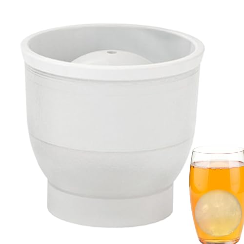 Monozoz Kugel-Eisblock-Form, Kugelform, leicht zu lösen, stapelbares Kochwerkzeug für Zuhause, Bar, Restaurant, Cocktails, Whiskey von Monozoz