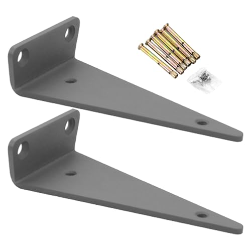 Monozoz L-Halterungen für Regale, L-Halterung, Eckstütze, 2 x solide schwimmende Bretter für Holzregale, Topfpflanzenhalter Monozoz L-Halterungen für Regale, L-Halterung, Eckstütze, 2 x solide schwimmende Bretter für Holzregale, Topfpflanzenhalter von Monozoz