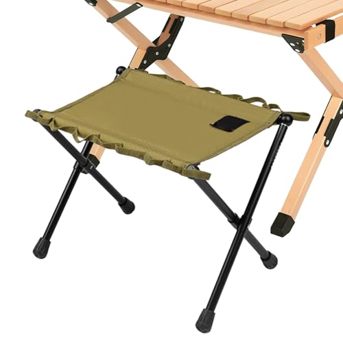 Monozoz Leichter Campingstuhl, zusammenklappbarer Hocker aus Oxford-Gewebe, verschleißfester, tragbarer Stuhl, 100 kg Traglast für Wandern, Sport, Angeln von Monozoz