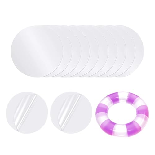 Monozoz Luftmatratze Patch Kit - Wasserdichtes TPU Pool Patch Reparaturset Unterwasser - Langlebige Haftung, Klares Reparaturband, Tarp Reparaturset für Bounce House Aufblasbarer Pool von Monozoz