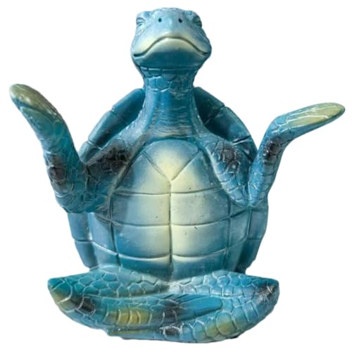 Monozoz Meditationsschildkröte, meditierende Statue, Schildkröten-Figuren, Badezimmer-Dekoration, Zen-Yoga-Schildkröte, Küstenstrand-Dekorationen für Zuhause, Büros, Dekorationen Monozoz Meditationsschildkröte, meditierende Statue, Schildkröten-Figuren, Badezimmer-Dekoration, Zen-Yoga-Schildkröte, Küstenstrand-Dekorationen für Zuhause, Büros, Dekorationen von Monozoz