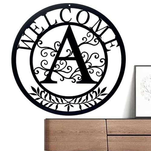 Monozoz Metall-Wandkunst, Wandkunst, Wandkunst, Buchstabendekoration, exquisite Blumen-Wandkunst, Buchstabenskulptur für Flur, Schlafzimmer, Korridor von Monozoz