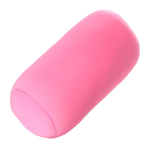 Monozoz Mikroperlen-Kissen – Nackenstütze, rundes Kissen, hautfreundlich, Nacken- oder Rückenstützkissen für Schlafzimmer, Arbeitsbereiche von Monozoz
