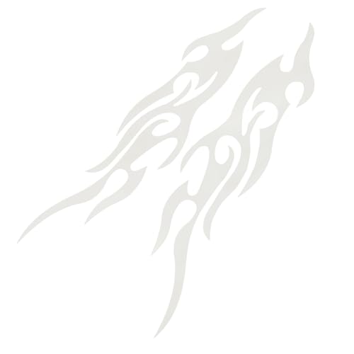 Monozoz Motorrad-Aufkleber und Aufkleber – Flammenmuster, coole Auto-Aufkleber, wetterfestes Emblem, coole Designs für Stoßstange, LKW, Golfwagen, Briefkasten, Fenster, Koffer von Monozoz