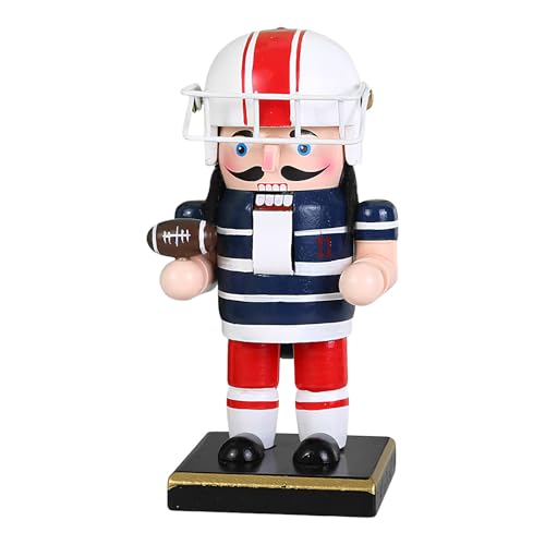 Monozoz Nussknacker aus Holz, traditioneller Baseballspieler, Nussknacker, Soldaten-Figuren, 15,2 cm, Holz-Weihnachtsschmuck für Urlaub, Bücherregal, Schreibtisch, Kamin, Partytisch von Monozoz