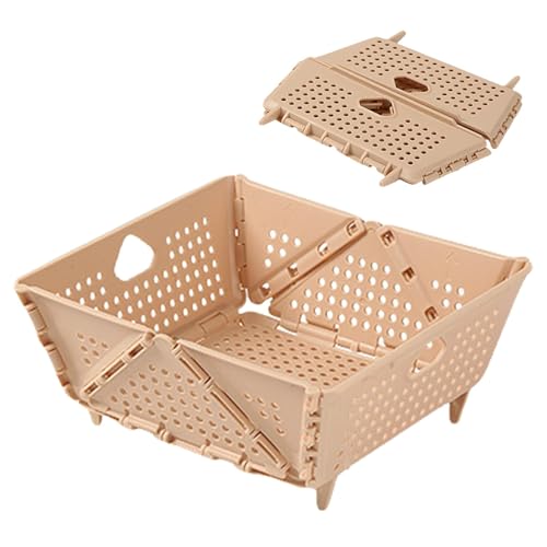 Monozoz Obstkorb für die Küche, zusammenklappbarer Gemüseabflusskorb, spülmaschinenfest, für Küche, Theke, Restaurant, Bäckerei von Monozoz