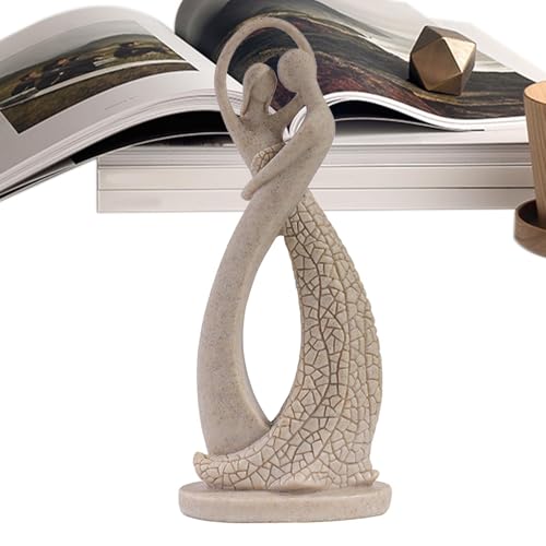Monozoz Paarfigur, Kunstharz, Heimdekoration, Statue, Paardekoration, Kunstskulptur, ästhetische Statue für Zuhause, Tisch, Bücherregal, Schreibtisch von Monozoz